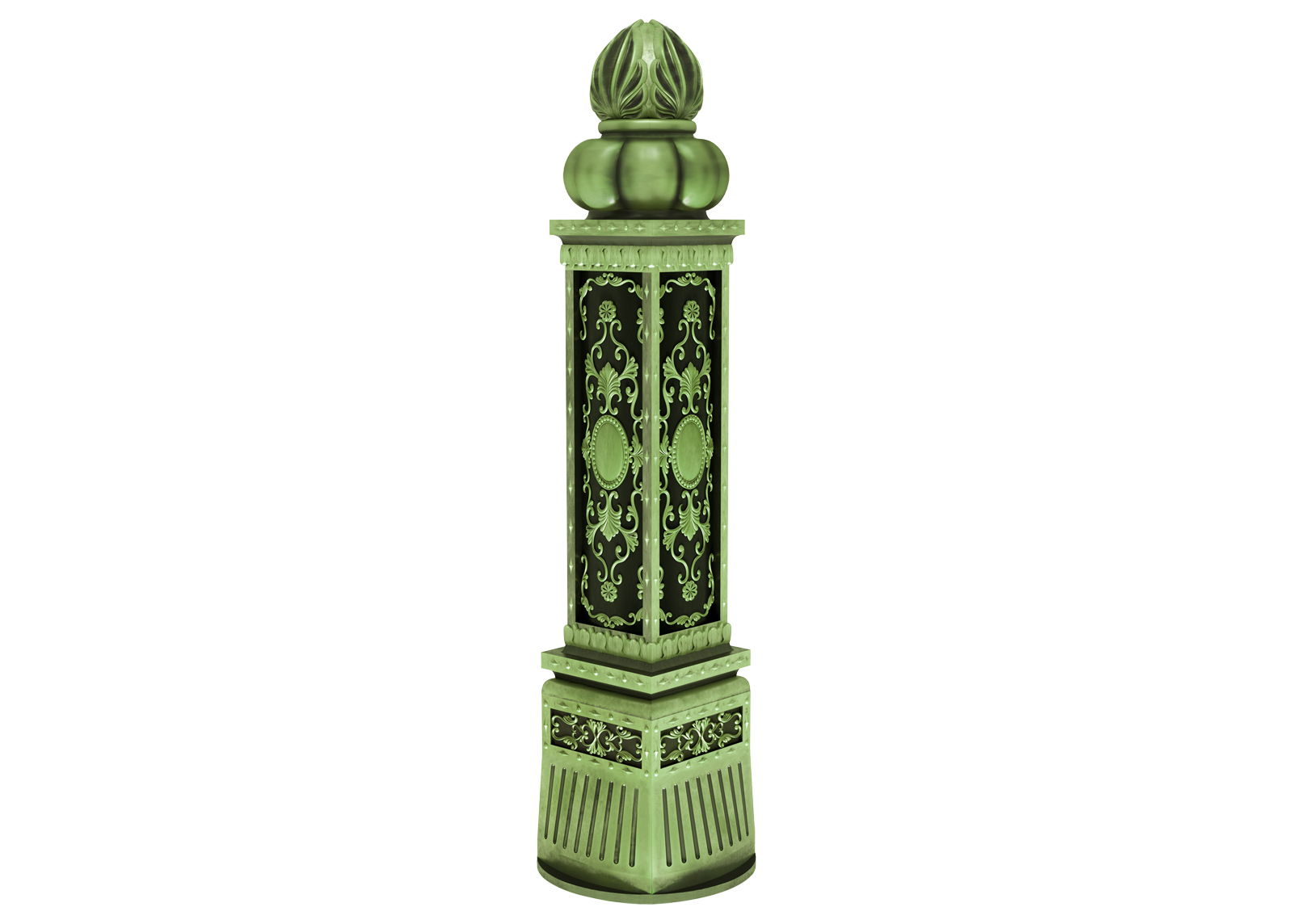 Trụ cầu thang nhôm đúc Vega | PIL-134 - Ảnh 5