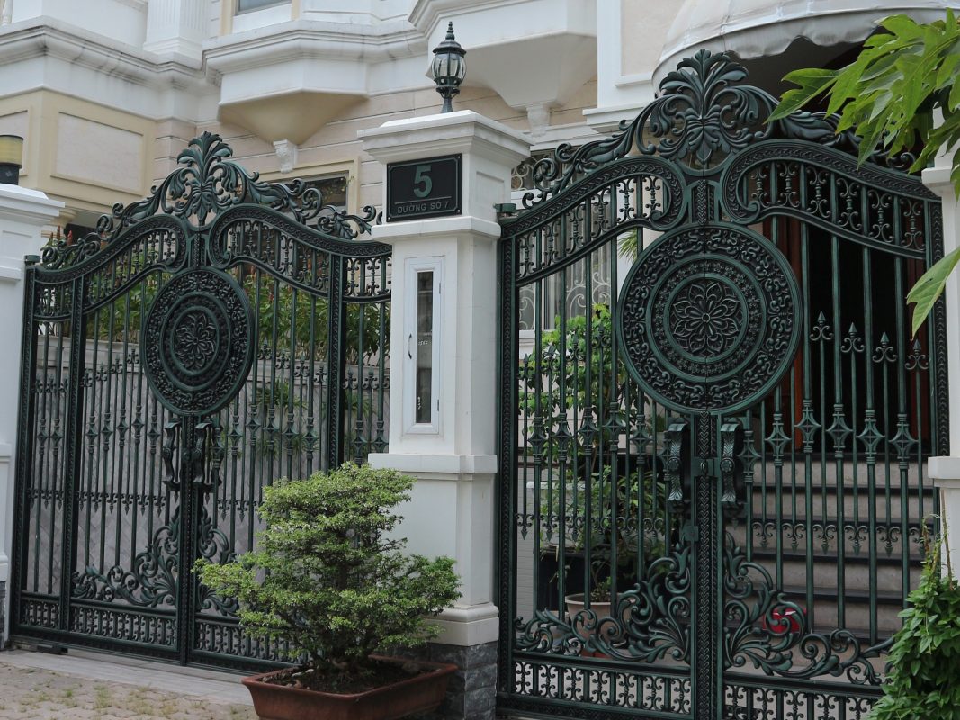 CÔNG TRÌNH CỔNG HÀNG SAKURA GIẢ CỔ XANH