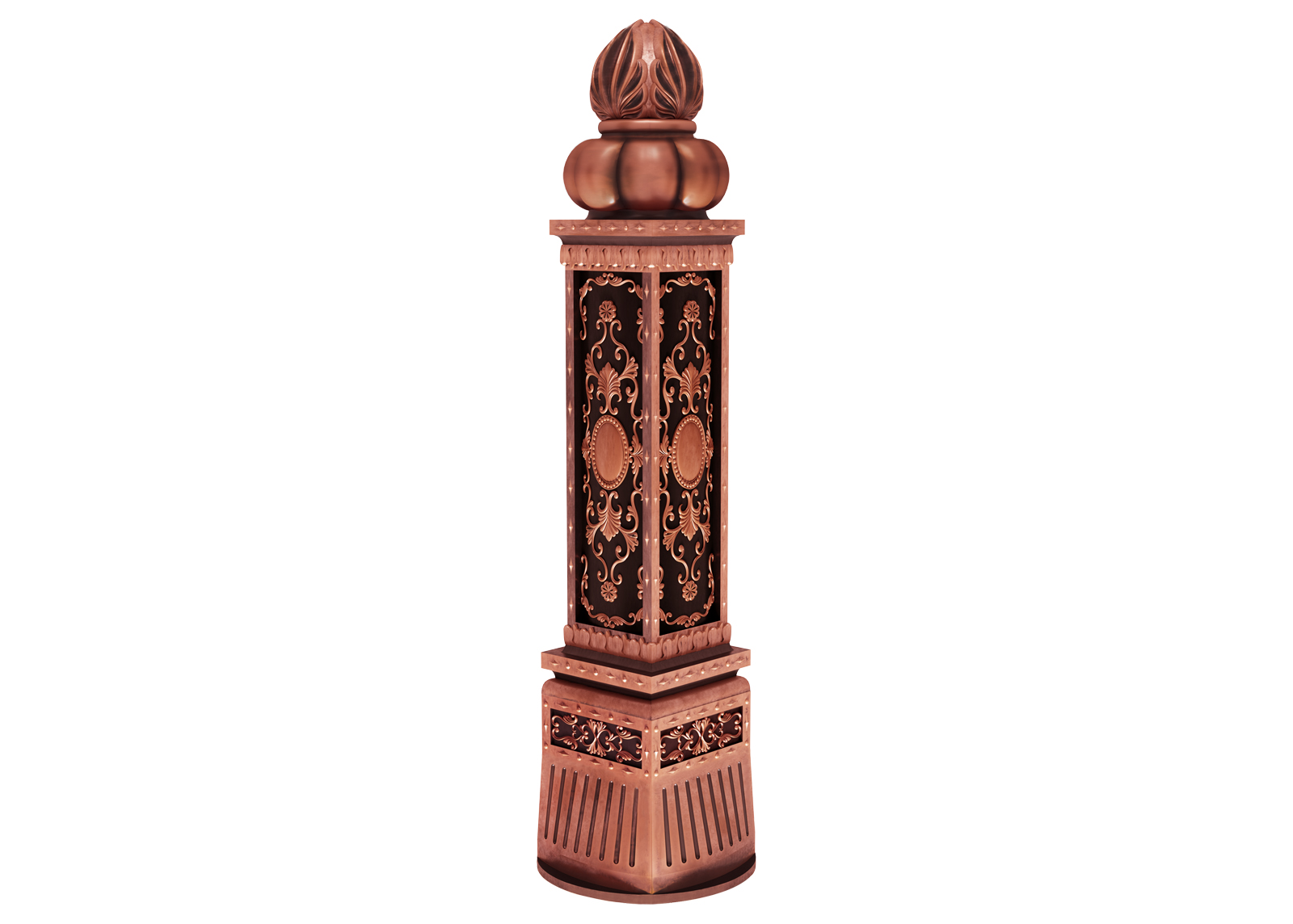 Trụ cầu thang nhôm đúc Vega | PIL-134 - Ảnh 4