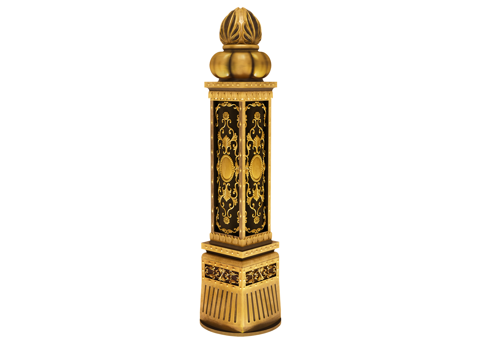Trụ cầu thang nhôm đúc Vega | PIL-134 - Ảnh 3