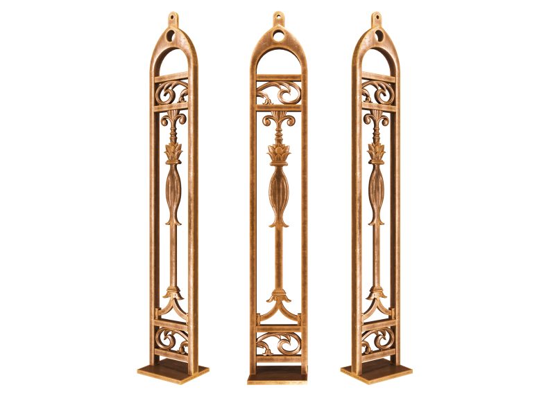 Trụ cầu thang nhôm đúc Buckingham Step | PIL-141