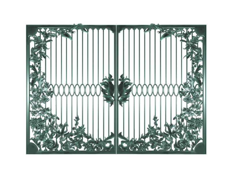 Cổng nhôm đúc Garden Flower | GAT-130