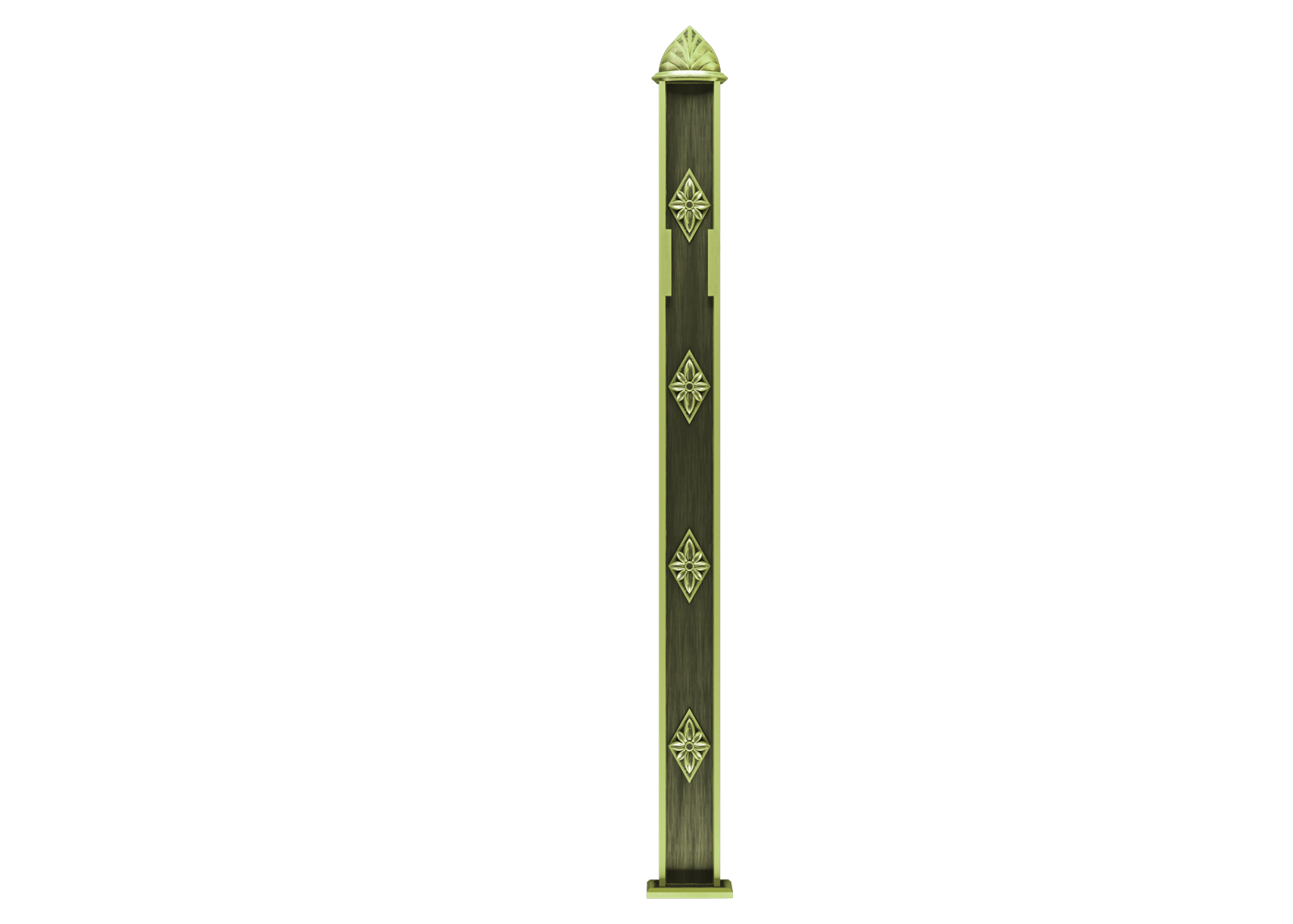 Trụ hàng rào nhôm đúc Cross | PIL-161 - Ảnh 3