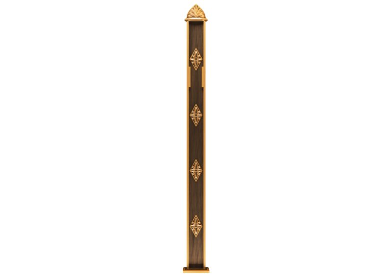 Trụ hàng rào nhôm đúc Cross | PIL-161
