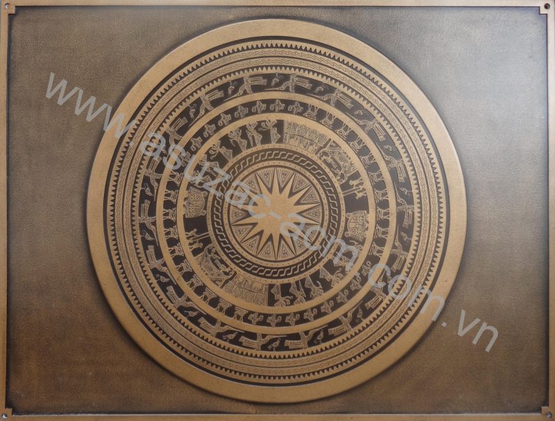 Hoa văn trống đồng nhôm đúc | ALP-001