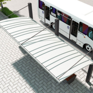 Mái che nhôm đúc bến xe bus | MC-01 - Ảnh 2