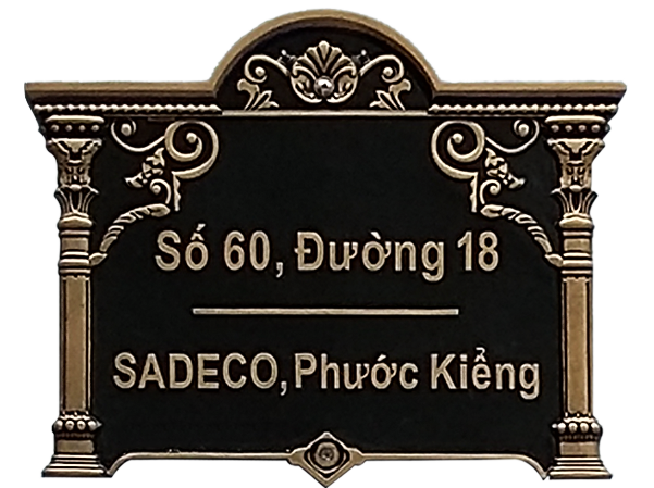 Biển số nhà nhôm đúc | ALP-006 - Ảnh 2