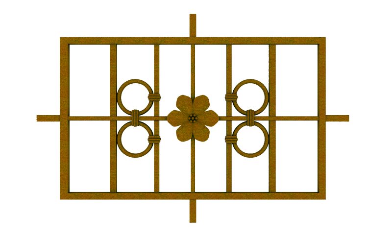 Ban công - lan can nhôm đúc Pan Ume | PAN-620